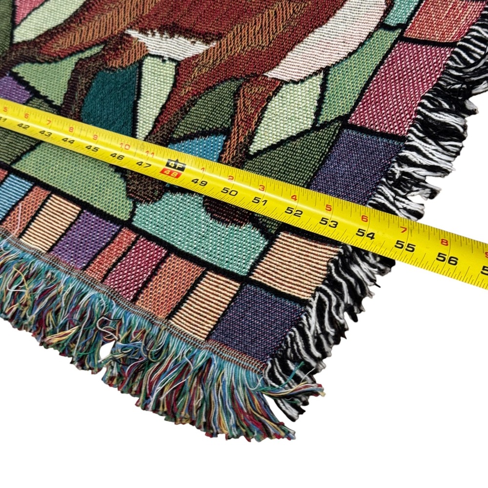 Prayer of Saint Francis Woven Throw‎ Blanket Animals Dove Tapestry Pure Weavers - Picture 4 of 12